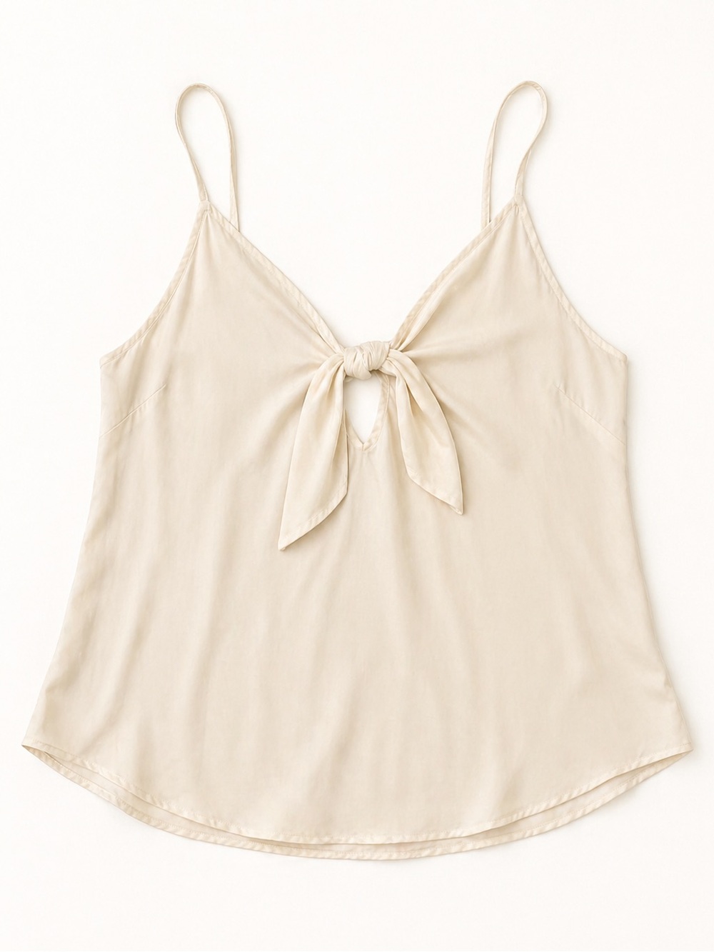 Sexy Silk Ivory White Camisole Tank Top Minimalist Chic Medium Stillwater Shirt - Picture 1 of 10